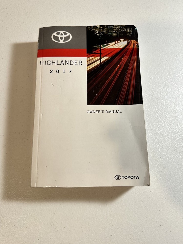 2017 Toyota Highlander Owner's Manual Set