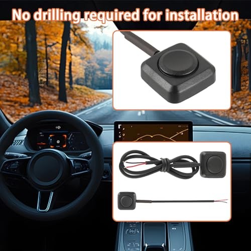 2PCS Momentary Push Button Switch, 12V/24V Mini Push Mini-Button switch 2P