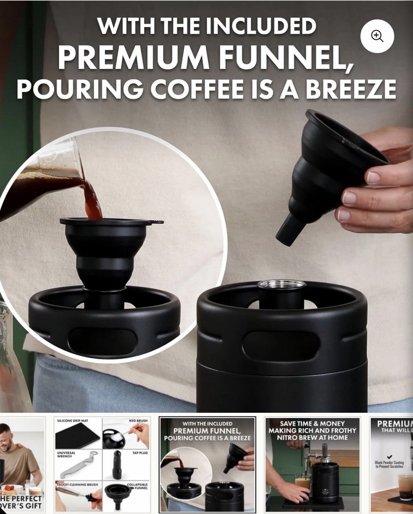 Cold Brew Coffee Maker 64oz/2Qt