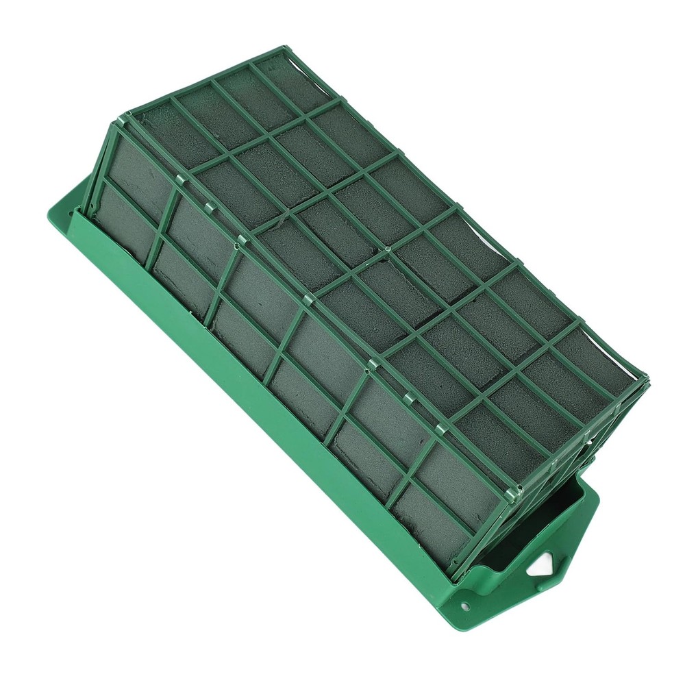 Rectangular Floral Foam Cage with Replaceable Foam for Fresh Artificial Flowers