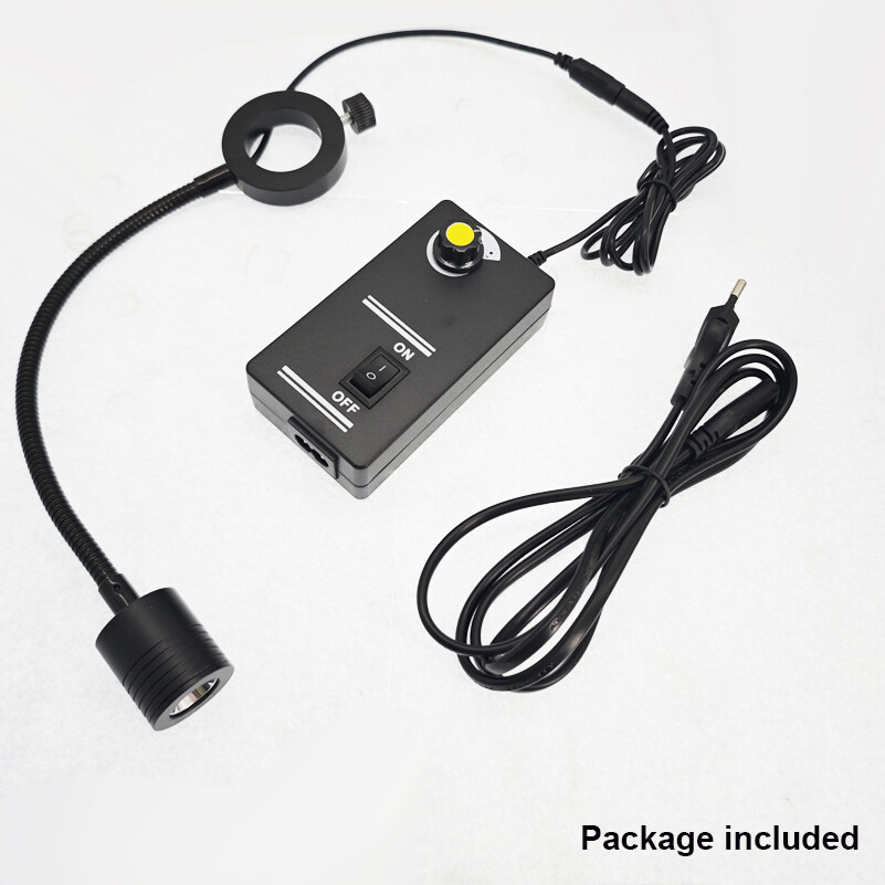 3W Gooseneck Single LED Light Illuminator Lamp For Industry Microscope Camera
