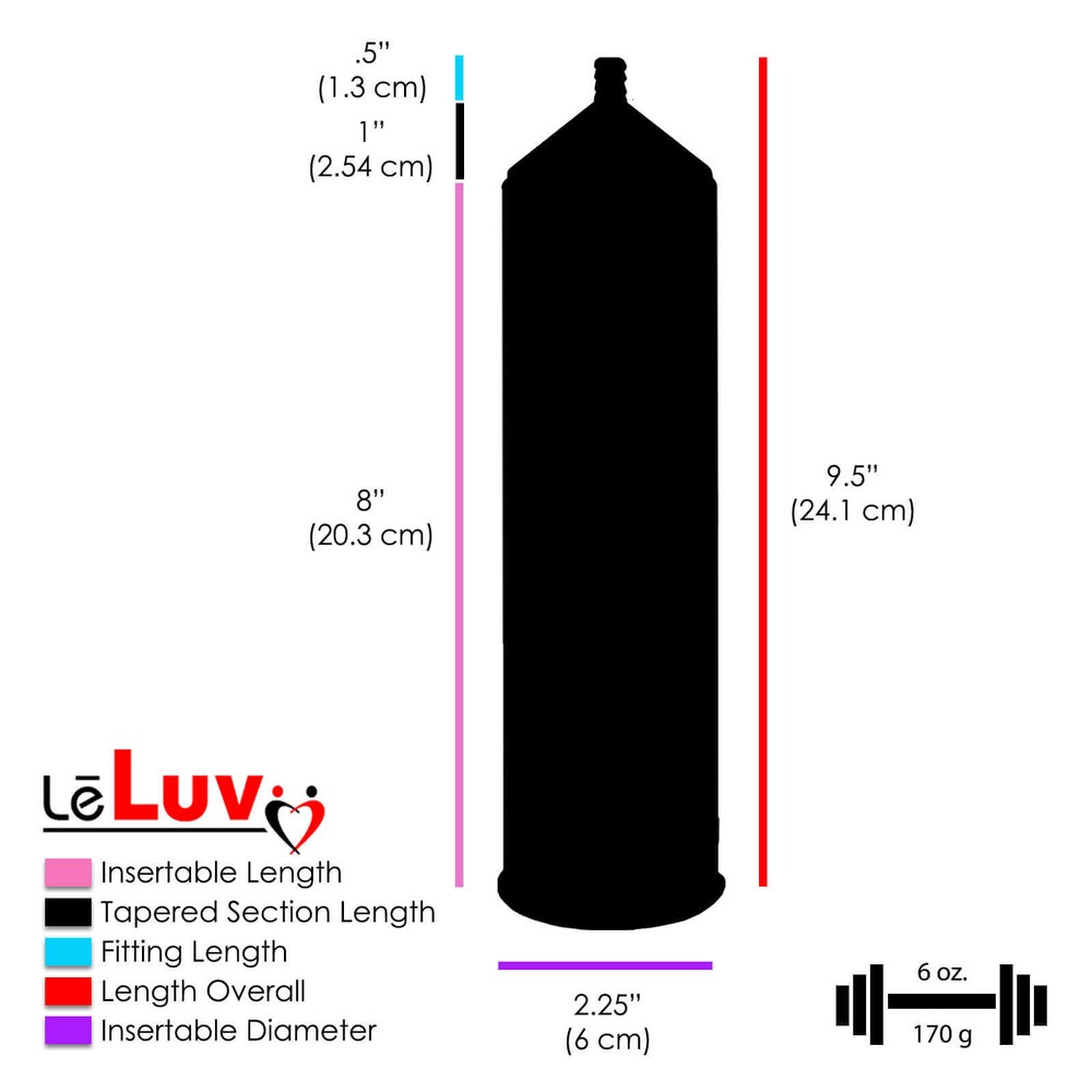LeLuv EasyOp Penis Pump Zgrip Handle | Erectile Dysfunction Device | No Sleeve