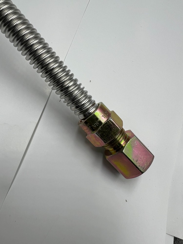 Eastman 24" Stainless Steel Gas Appliance Connector 1/2"FIP x 1/2"MIP 20SS515024