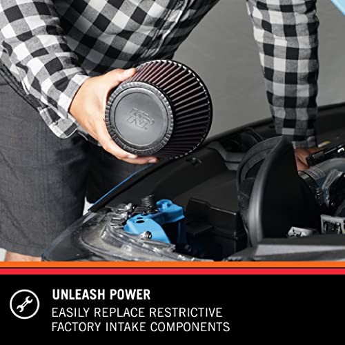 Universal Clamp-On Air Filter: High Performance, Premium, Washable,