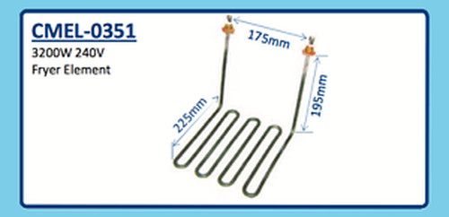 3200W 240V FRYER ELEMENT CMEL-0351