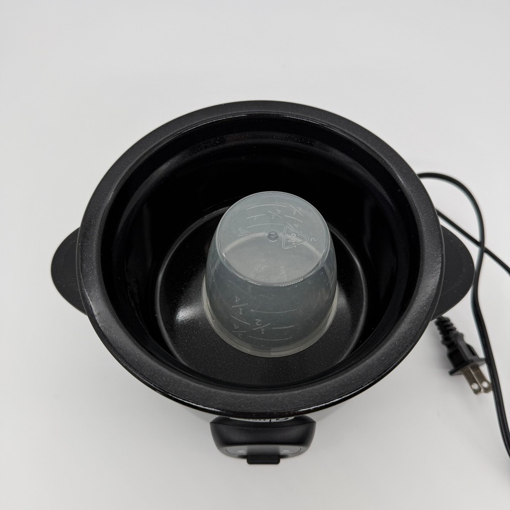 Dash Mini Rice Cooker Black 2 Cup Compact Cooker One-Touch Keep Warm