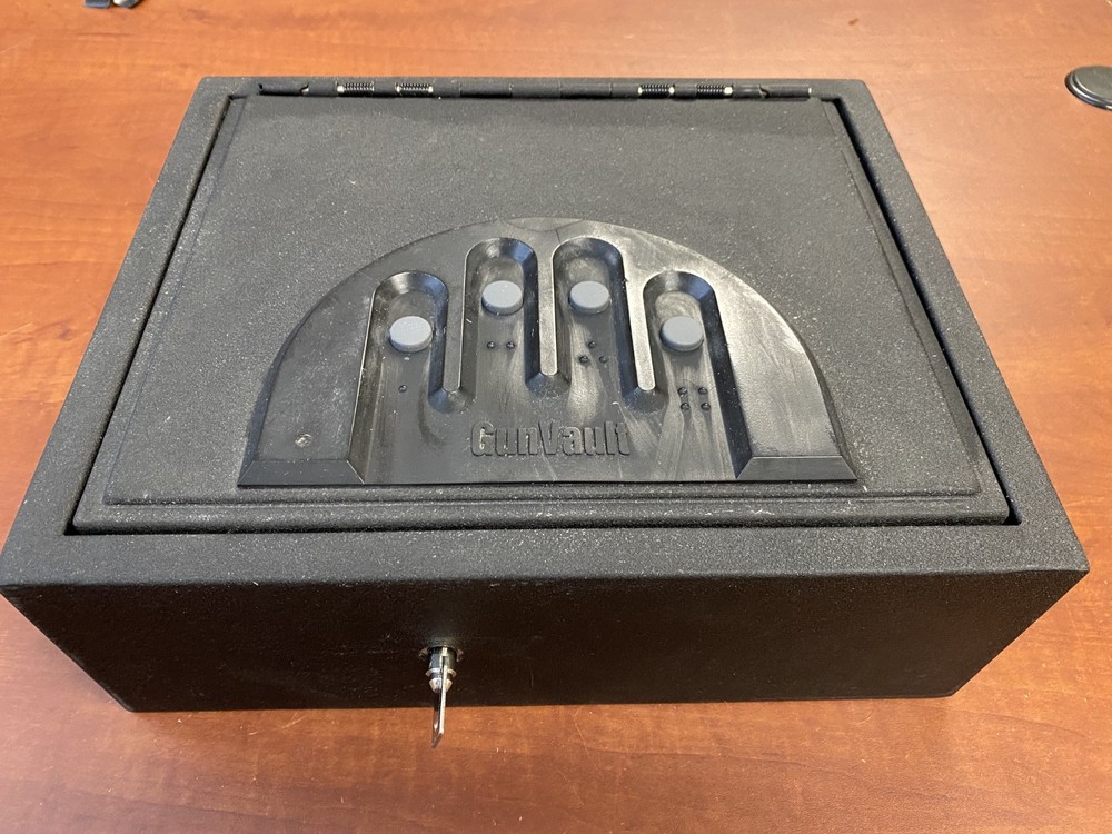 GunVault DrawerVault GV3000 gun safe, uses key or programable key pad for access