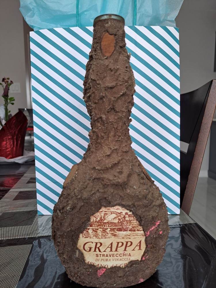 Vintage Grappa bottle from Italy
