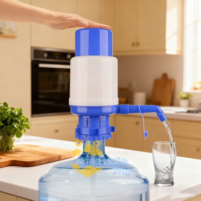 Manual Hand Pump for Water Bottle Jug 5 & 6 Gallon Drinking Tap Spigot Camping