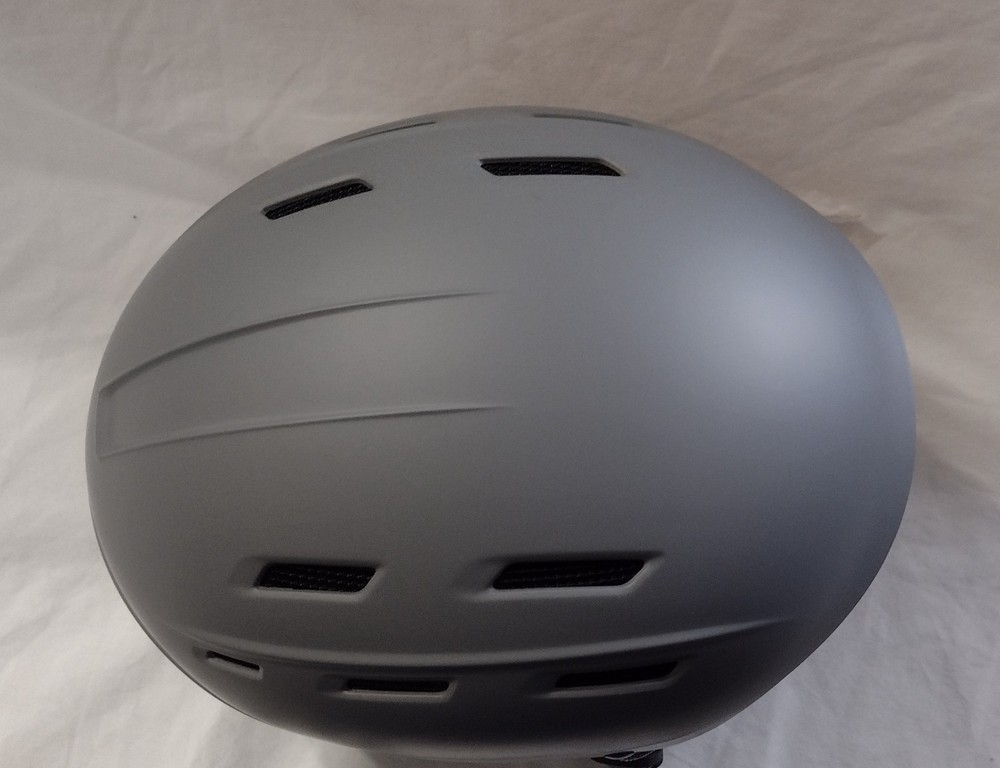 Outdoor Master Snow Helmet Size Med Adjustable Grey NWT