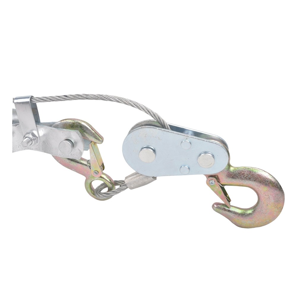 5 Ton 3 Hook Ratchet Come Along Puller & 2'' X 36" Axle Tie Down Strap w/ D Ring