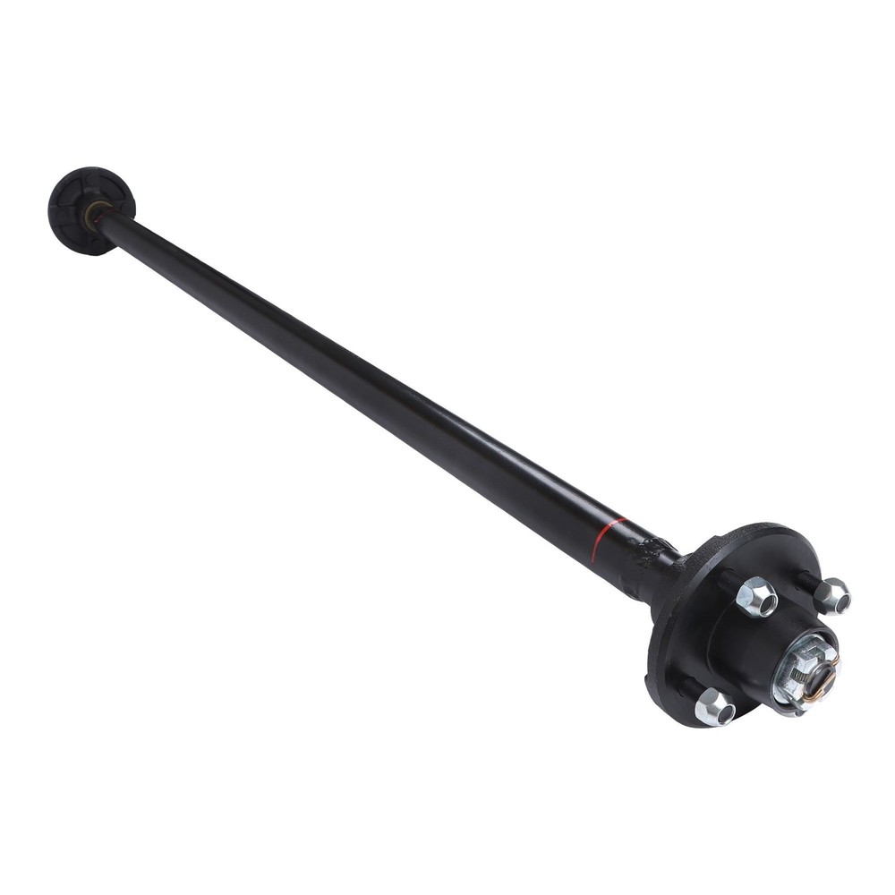 2K 2000lbs Trailer Axle 4 lug-4' 56.5' Hub Face 46.5' Spring Center w/ U-Bolt