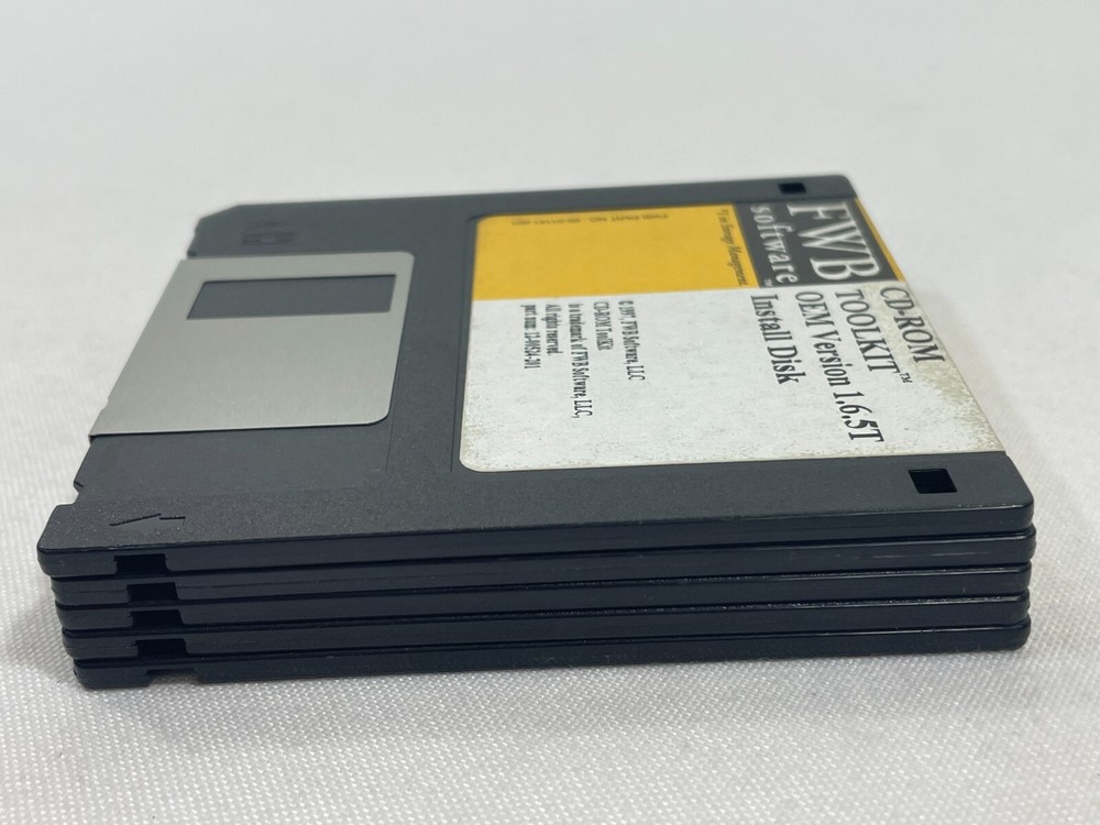Vintage 1997 FWB Software CD-ROM Hard Disk Tool Kit 3.5" Floppy Disk
