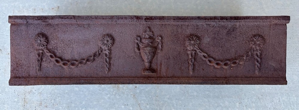 French Louis Seize Cast Iron Rectangular Planter, 19th Century