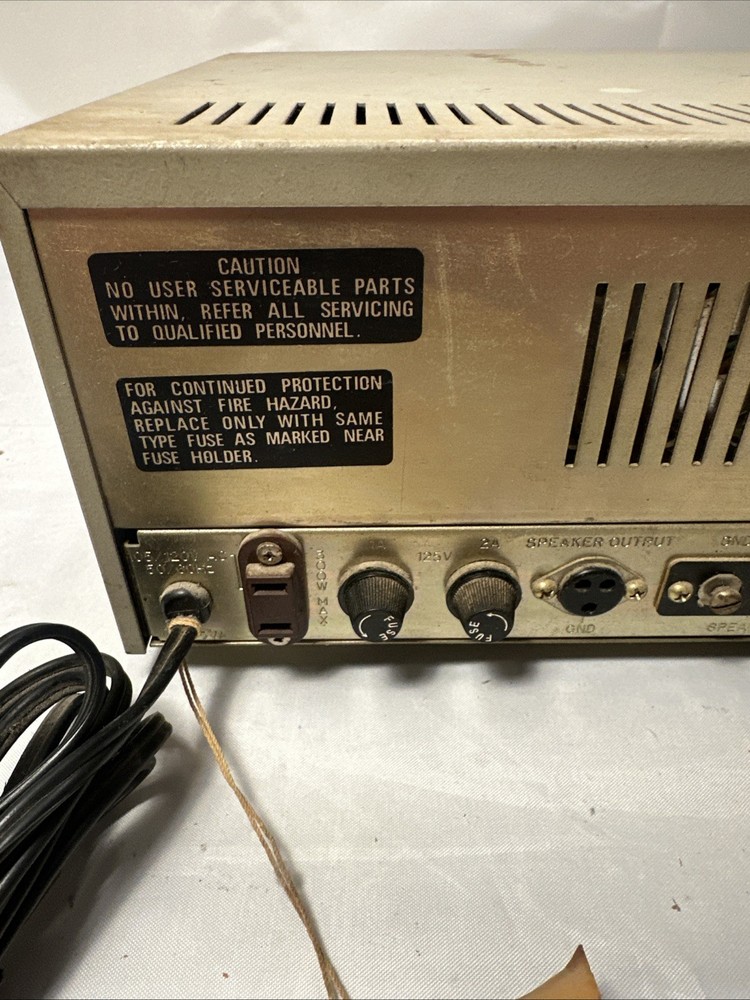 Solid State Microphone/Phono Amplifier Lafayette PA-25B Not Working