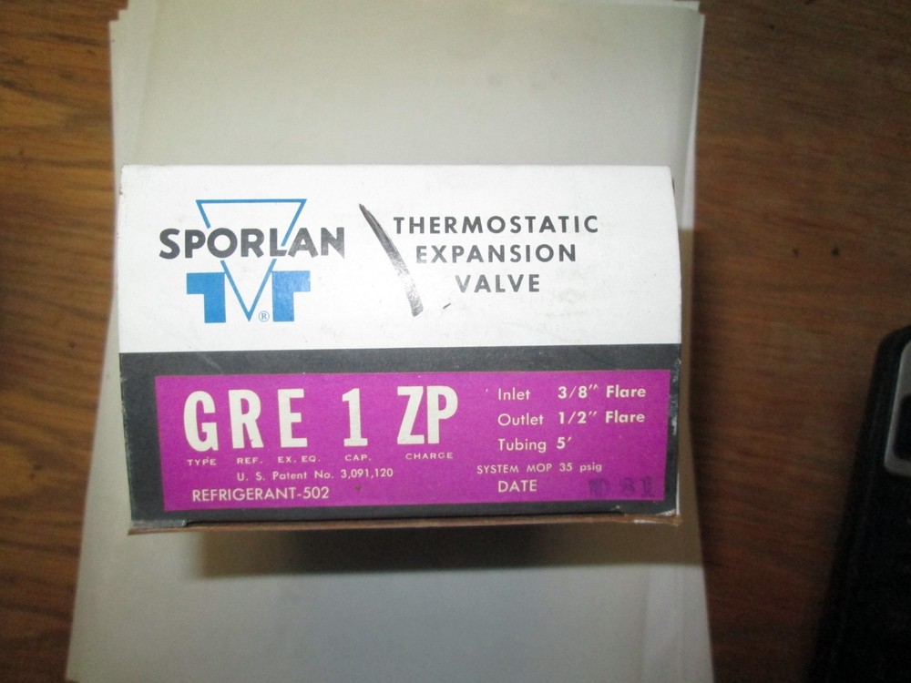 Sporlan GRE-1-ZP Expansion Valve