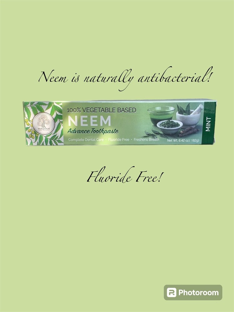 NEEM ADVANCE TOOTHPASTE | 100% Vegetable Based | Mint Flavor Fluoride Free