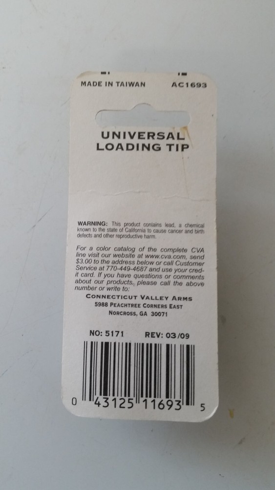 CVA Universal Loading Tip For Ramrods AC1693