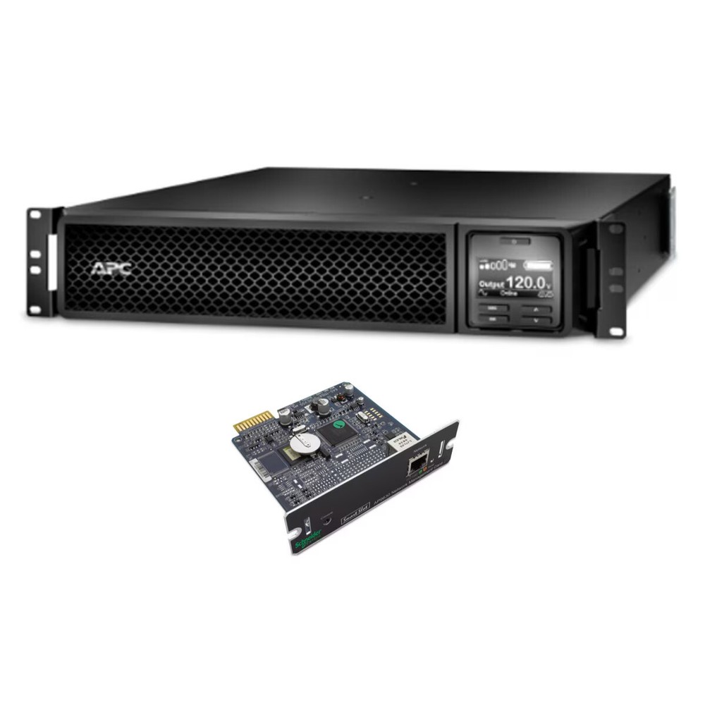 Bundle: APC SRT1500RMXLA SmartUPS UPS with AP9630 Network Card