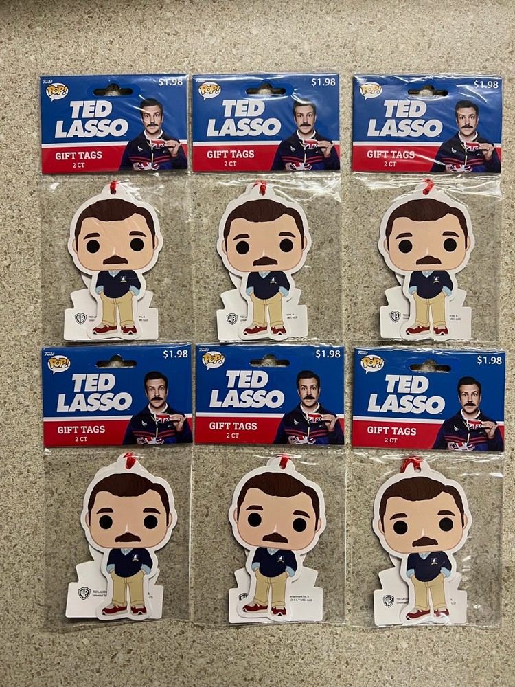 Funko Pop! Ted Lasso 12 Gift Tags NEW