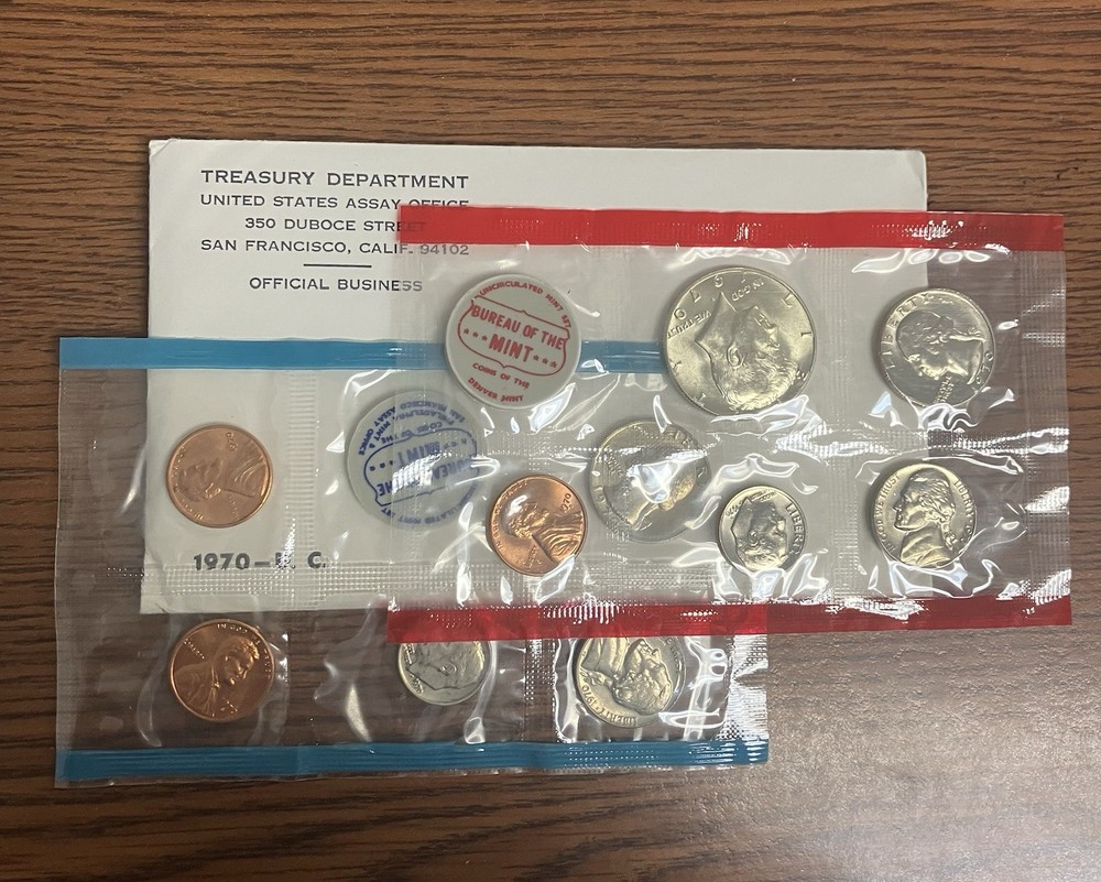 1970 MINT SET. ISSUED BY US MINT. Envelope, Opened 1x Available