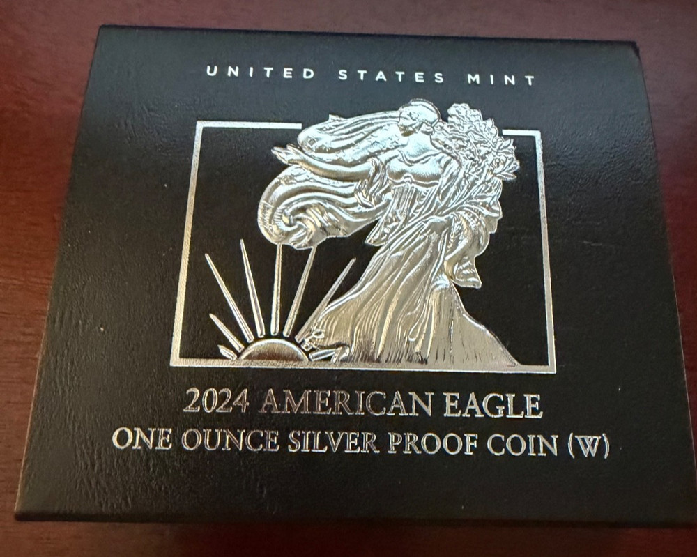 2024-W Proof Silver Eagle  with OGP and COA