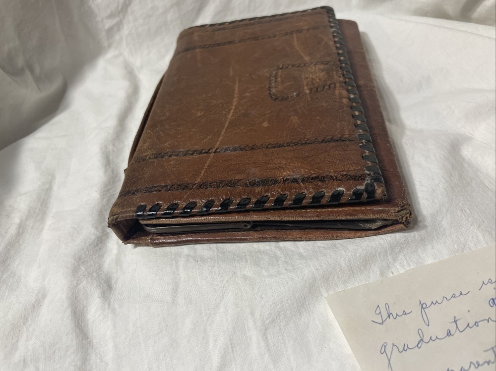 Vintage Leather Purse 1928
