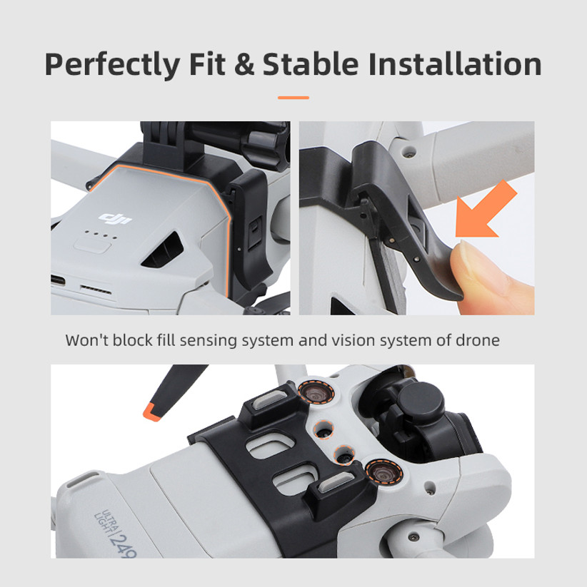Night Flying Light & Mounting Bracket for DJI Mini 3 Pro