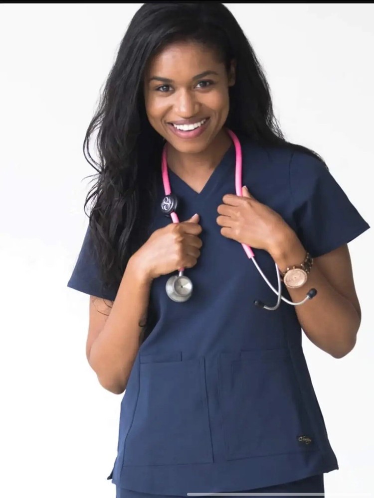 C. saucey navy scrubs
