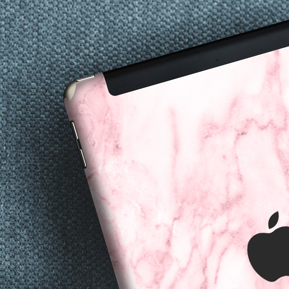 Skins Decal Wrap for Apple iPad 9.7 2017 Rose Pink Marble Pattern
