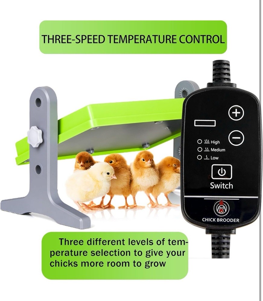 Chick Brooder (12"X8") Brooder Heater for Chicks Ducks and Birds Incubation Heat