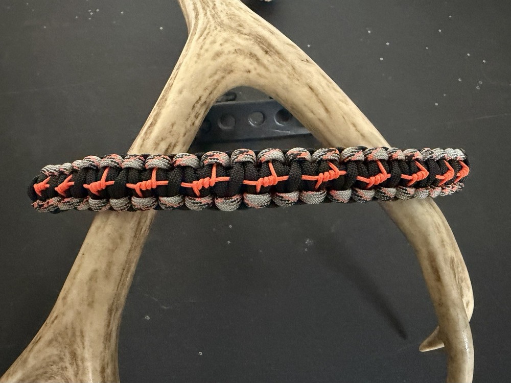 Black, Grey, Orange Bow Wrist Sling