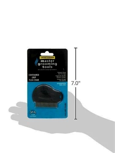 Master Grooming Tools Contoured Grip Flea Combs for Removing Fleas