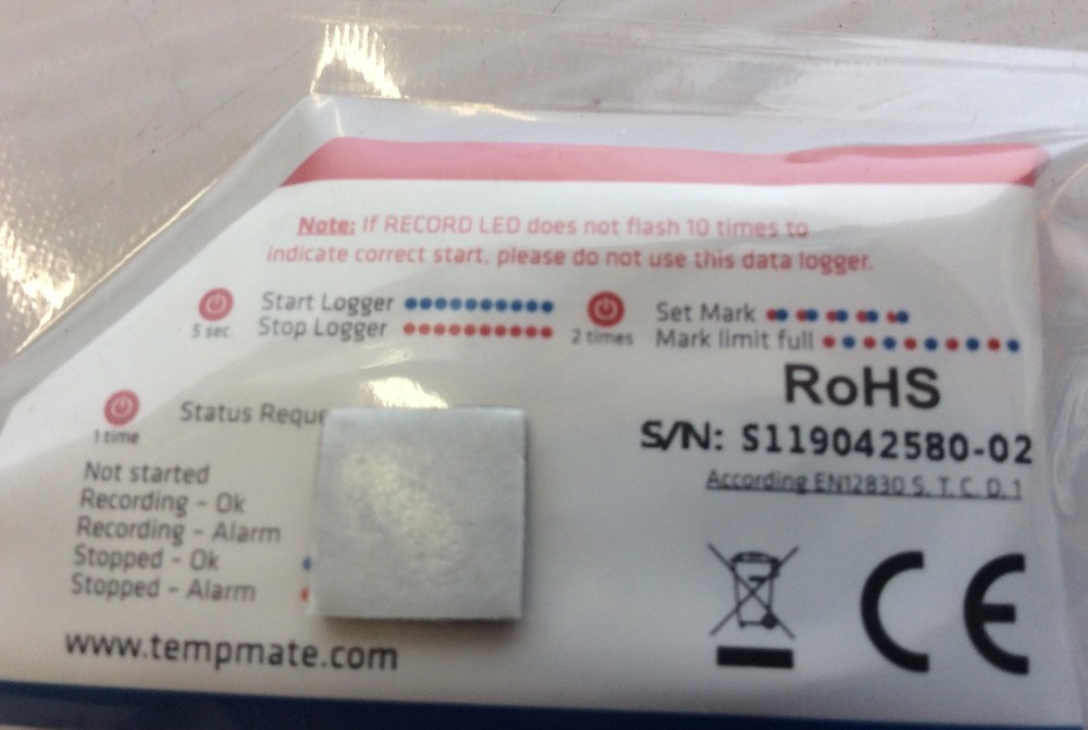 Tempmate-S1 S1C10A0100 110 Days Log Temperature Data Logger