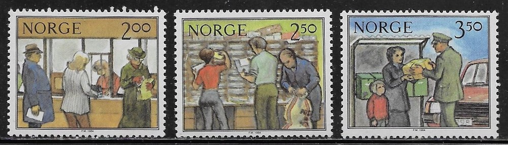 Norway Scott #'s 833 - 835 MNH