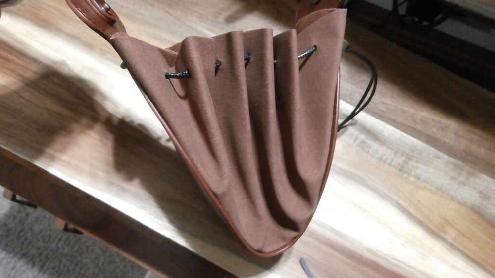 Medieval Brown Leather Belt Pouch