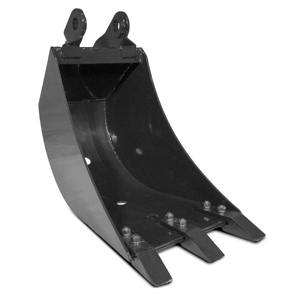 Titan Attachments 14" Front Hoe Backhoe Bucket, Replaceable Carbon Steel Teeth