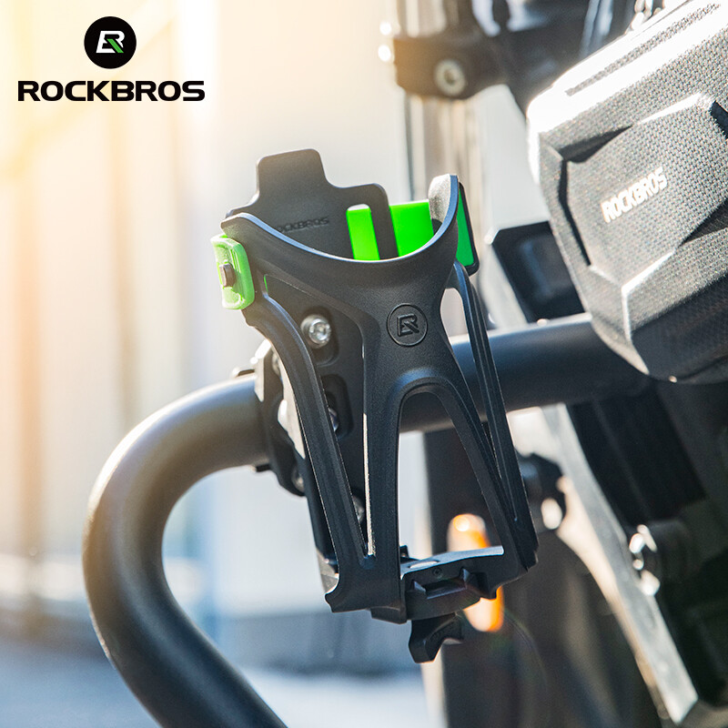 ROCKBROS Motorcycle Water Holder Adjustable Ebike Handlebar Bottle Cage