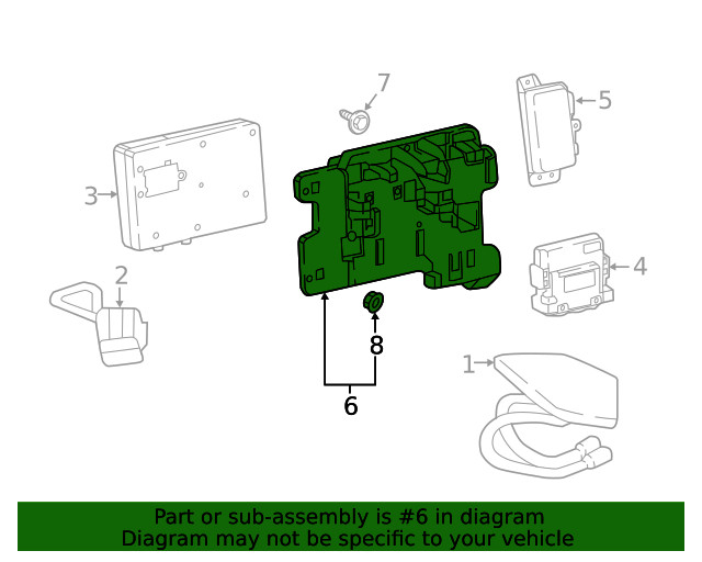 Genuine GM Communication Interface Module Bracket 84129879