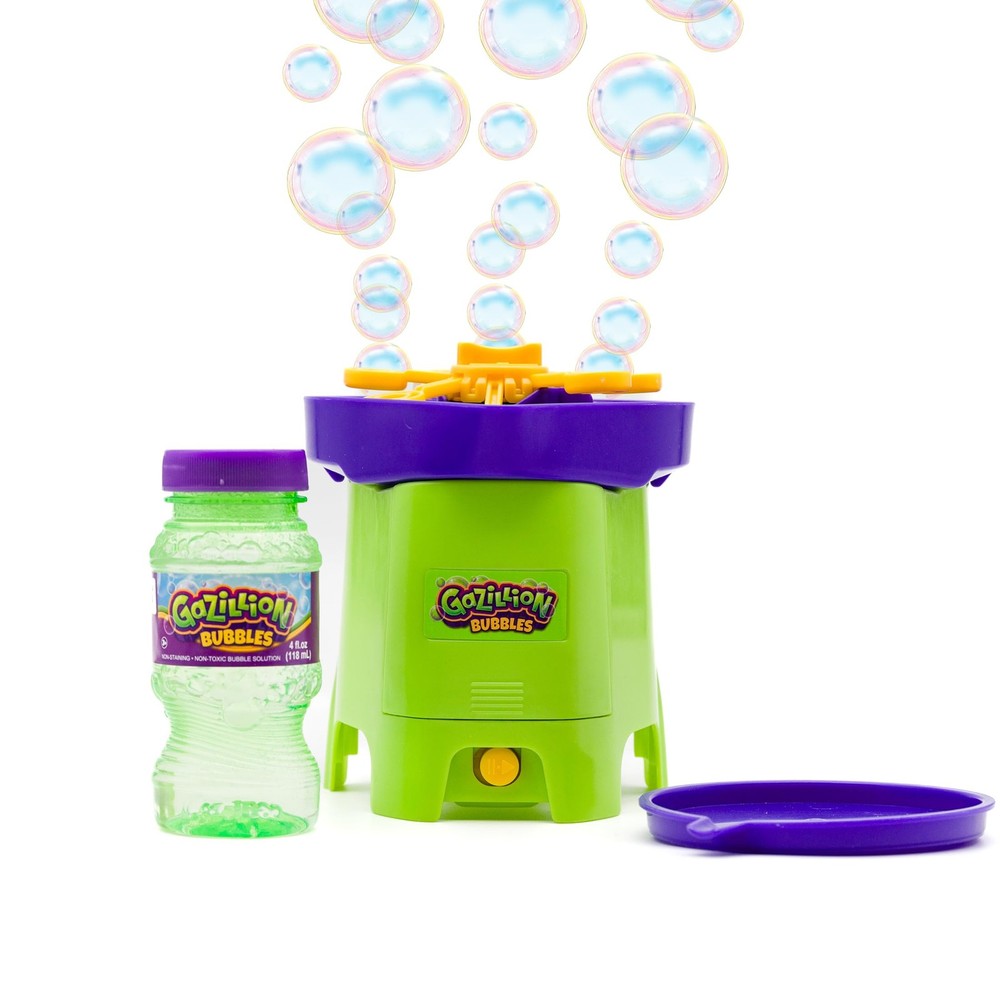Gazillion Bubbles Tiny Typhoon, Compact Bubble Machine, Powerful Small, Green
