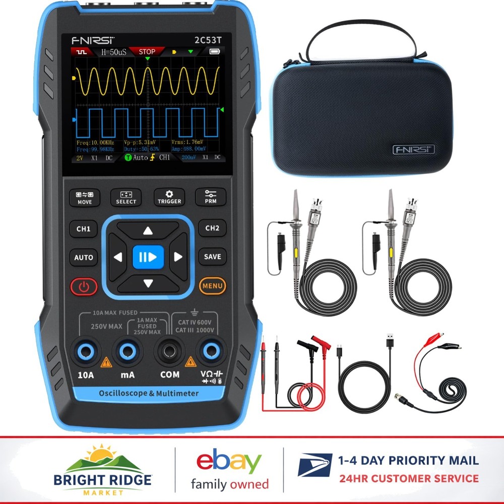Professional Handheld Oscilloscope with Signal Generator & Multi-Function Meter