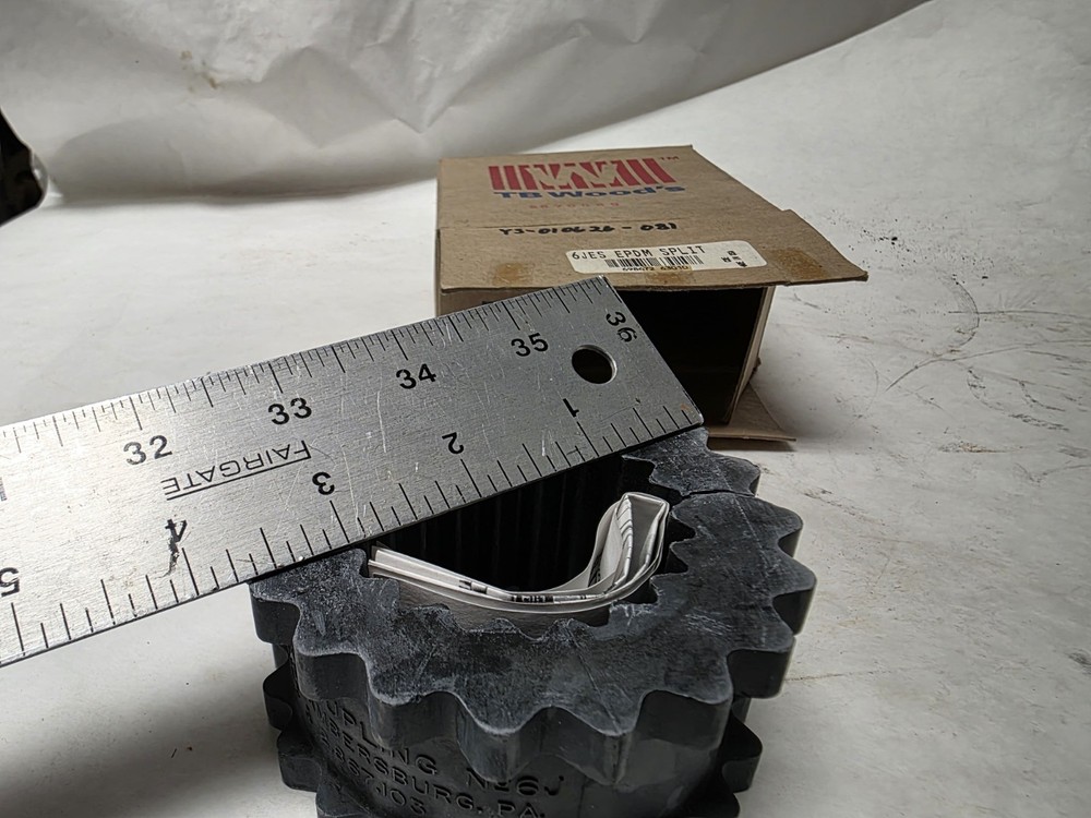 TB Woods 6JES EPDM Split Sure-Flex Coupler Element Sleeve