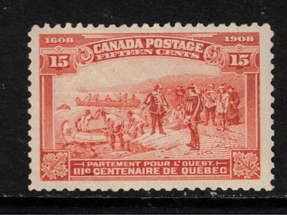 Canada #102 Very Fine Never Hinged **With Certificate**