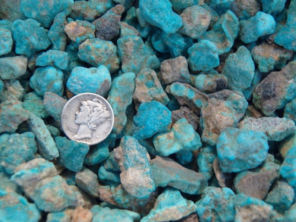Kingman Arizona Turquoise Rough - (1) Ounce