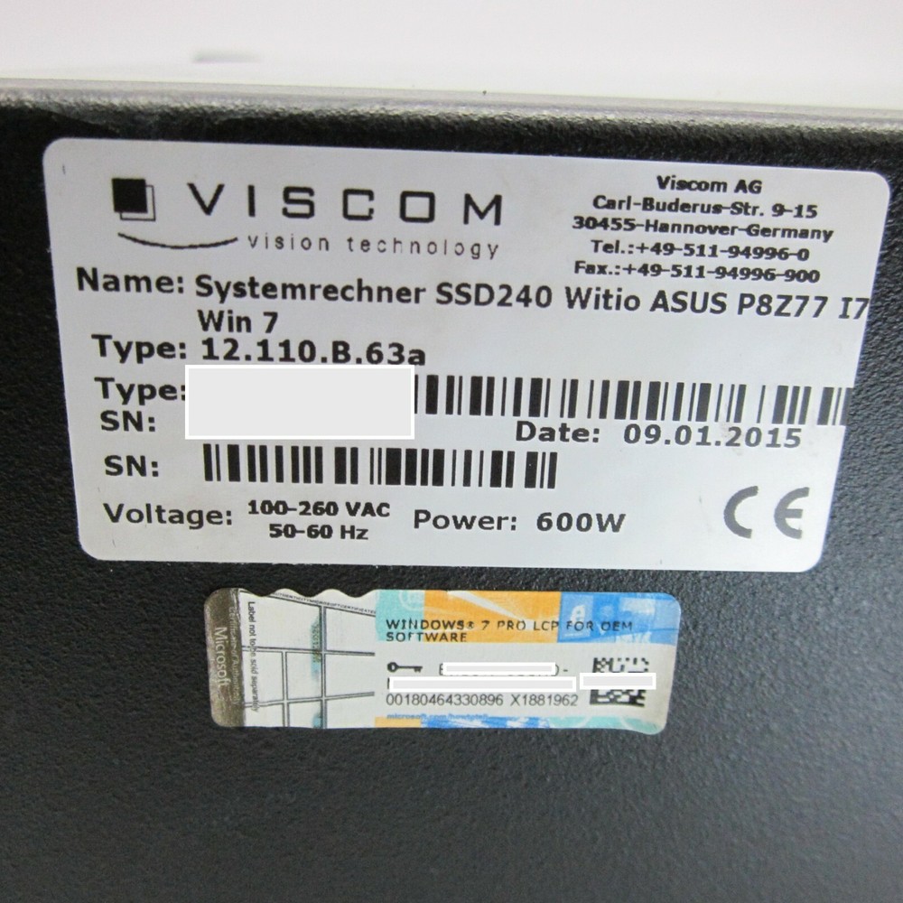 VISCOM systemrechner SSD 240 witio 12.110.B.63a Computer System