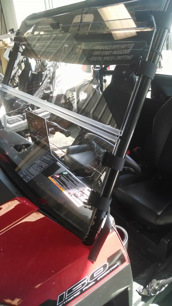 Polaris Ranger 150 Clear Folding Windshield..A Full 1/4 THICK!!