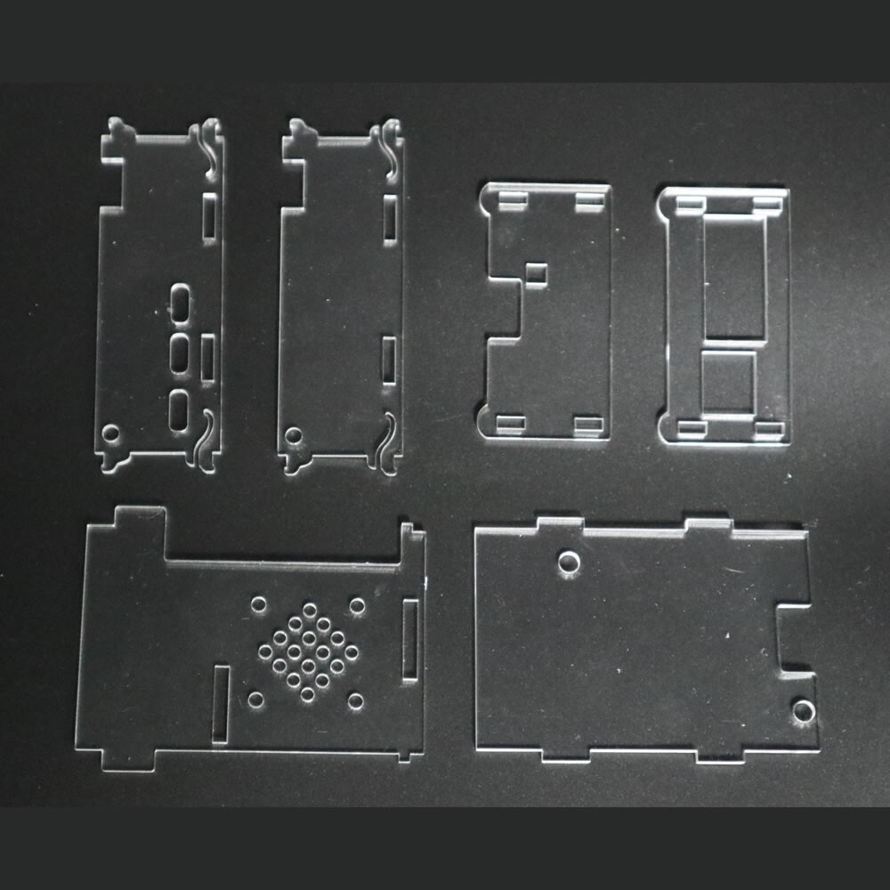 No Screws Clear Acrylic Case Enclosure Box For Raspberry Pi 5