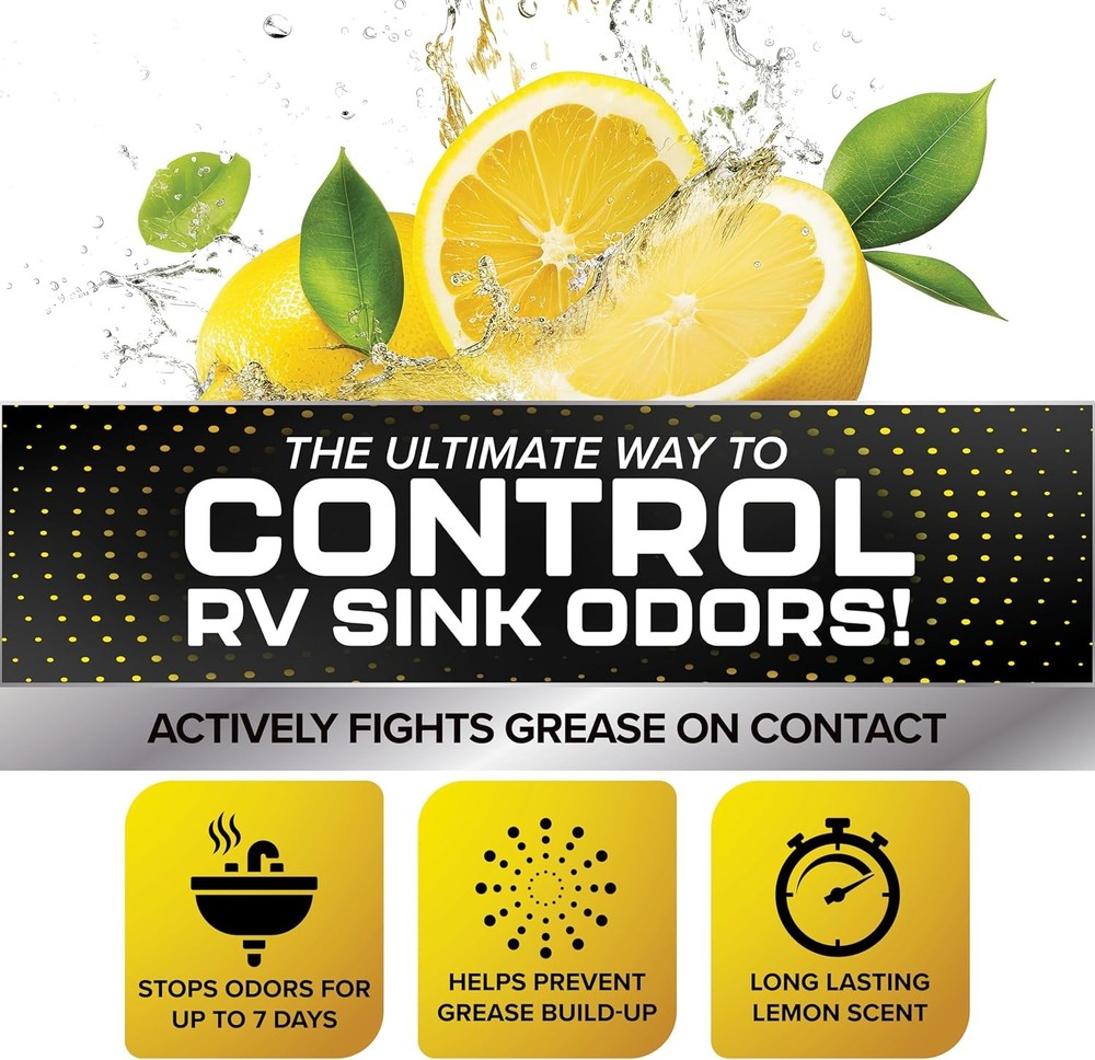 RV Grey Water Odor Control Treatment