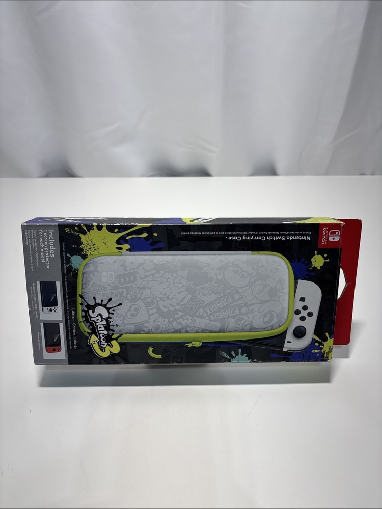 Nintendo Switch Case Splatoon 3 Edition New In Box Missing Screen Protector