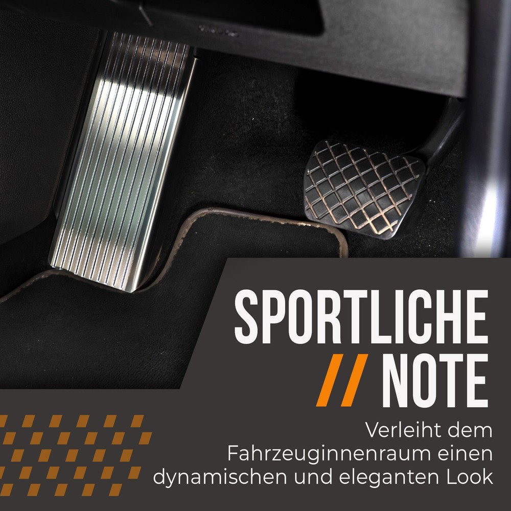 Footrest for Ford B-Max I (JK8) 2012-2017 Brushed Silver